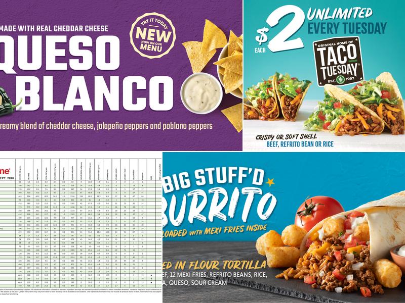 TacoTime Timmins Square Mall Menu