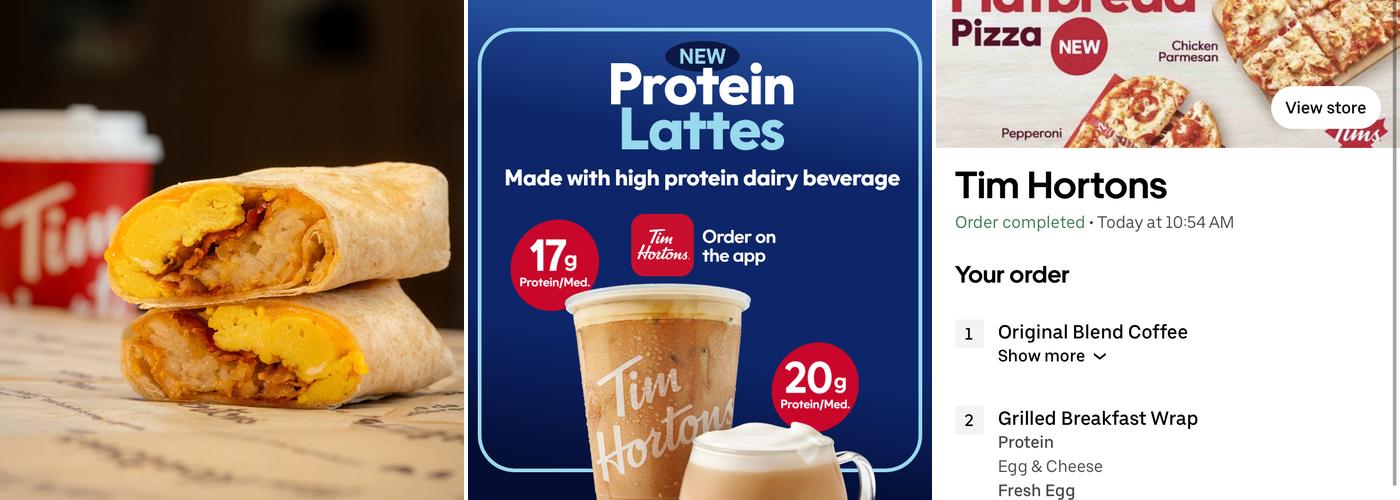 Tim Hortons Menu