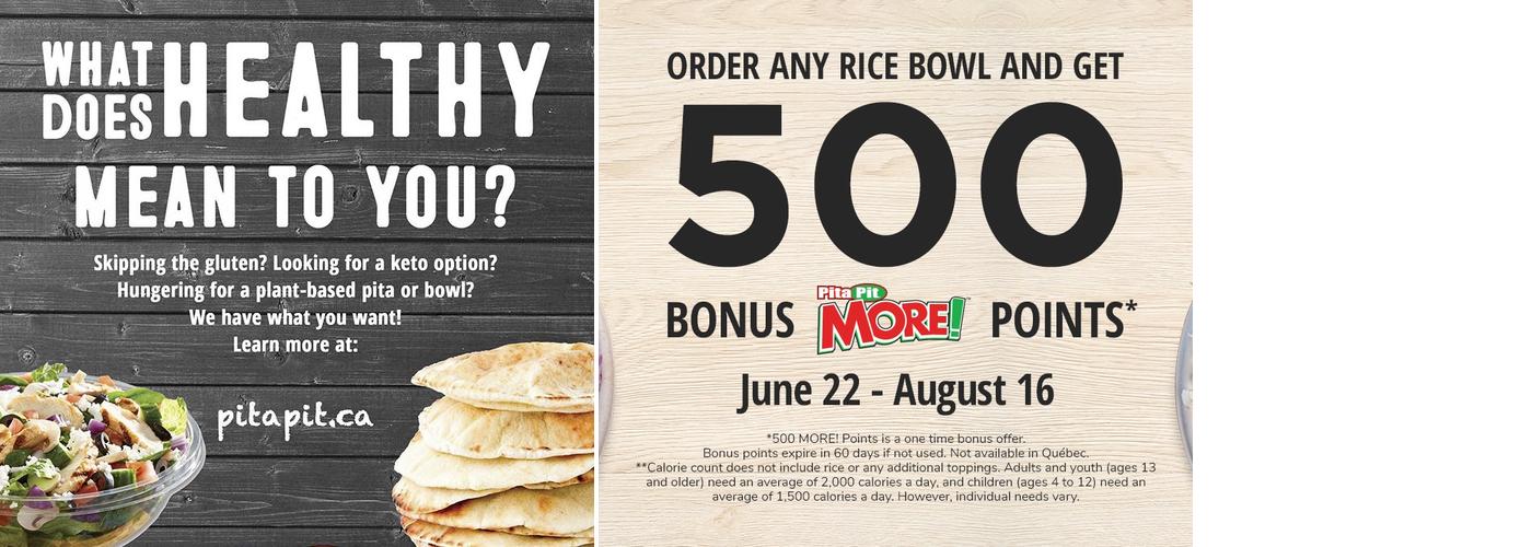 Pita Pit Menu