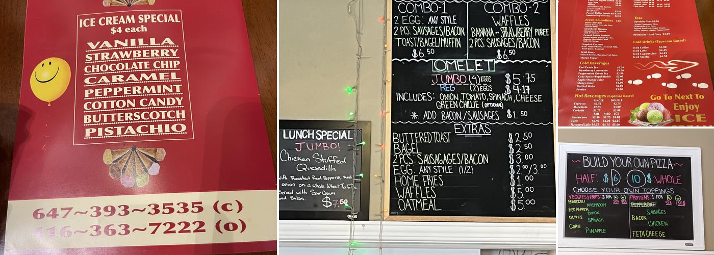 St. Lawrence Cafe Menu