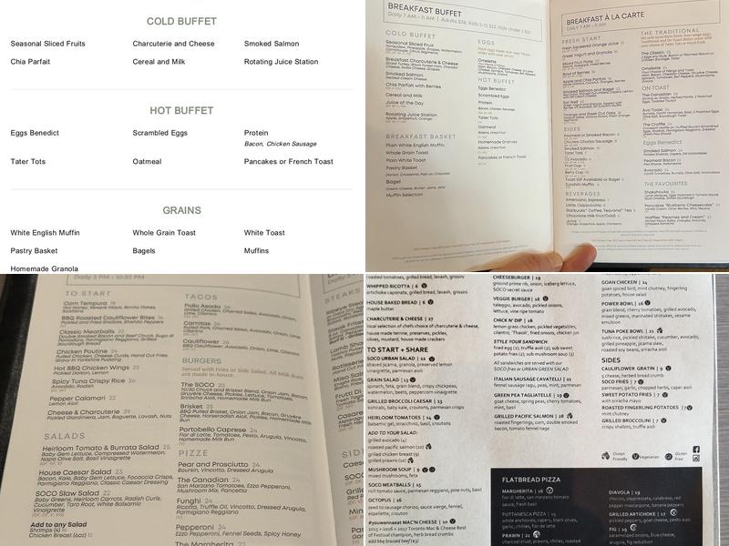 SOCO Kitchen + Bar Menu