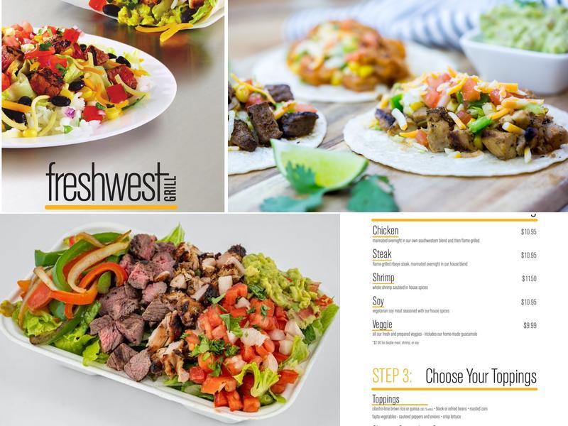 Freshwest Grill Menu