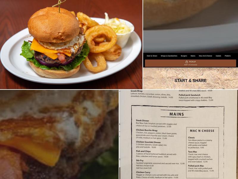 Shoxs Billiard Lounge Menu