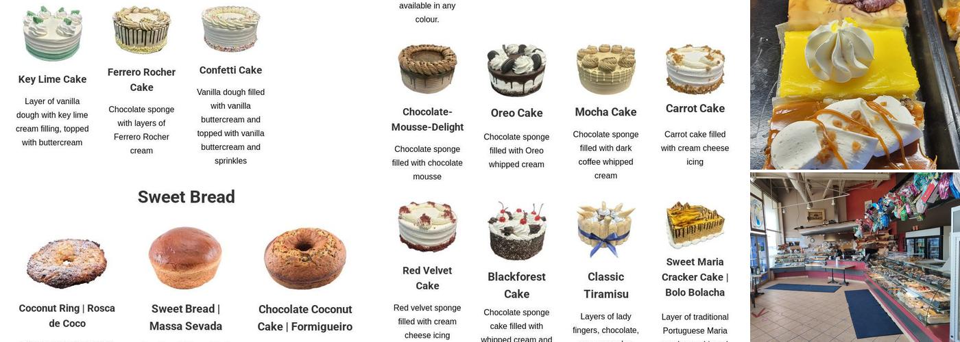 Caldense Bakery Menu