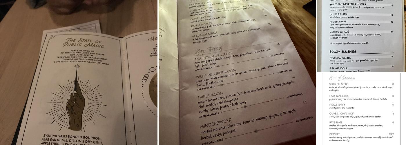 Grey Tiger Menu