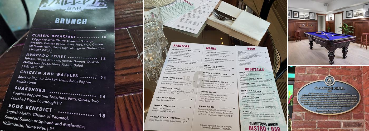 Gladstone House Menu