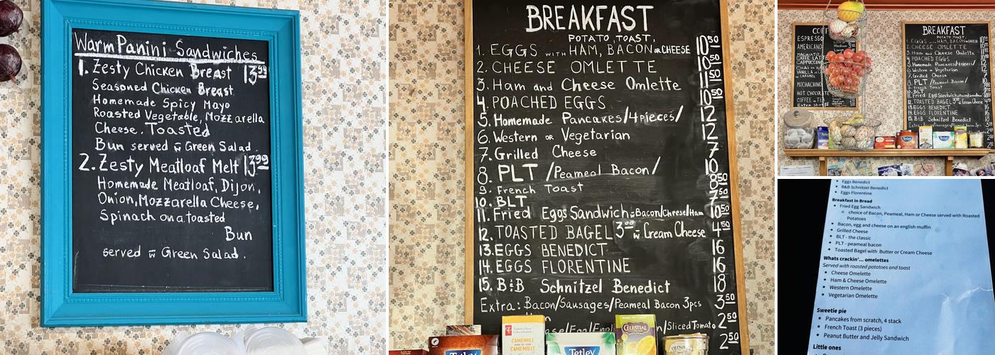 Bread & Butter Menu
