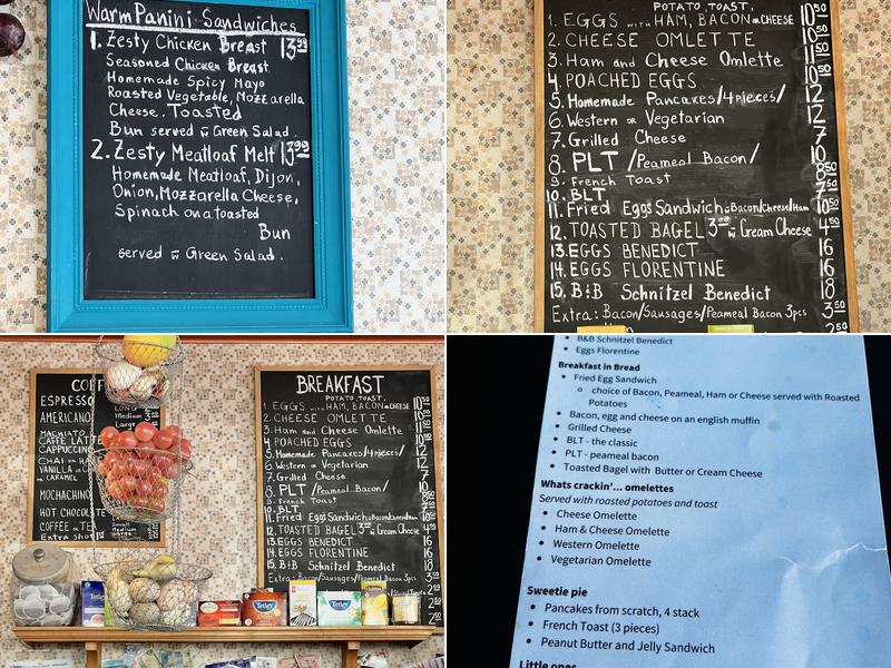 Bread & Butter Menu