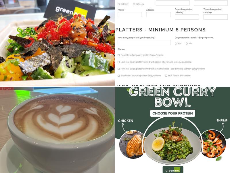 Green Box Express Menu