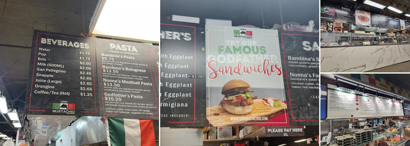 Uno Mustachio Menu