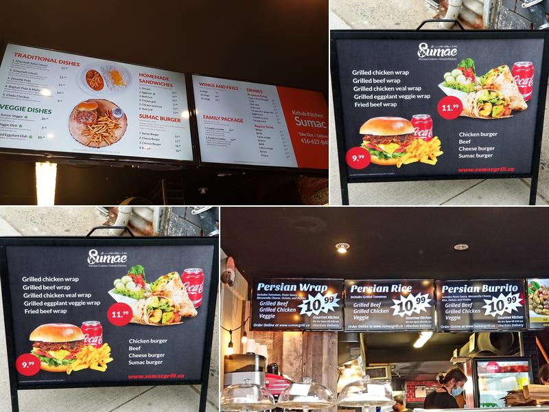 Sumac Kebab Kitchen Menu