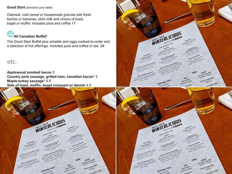 Trios Bistro Menu
