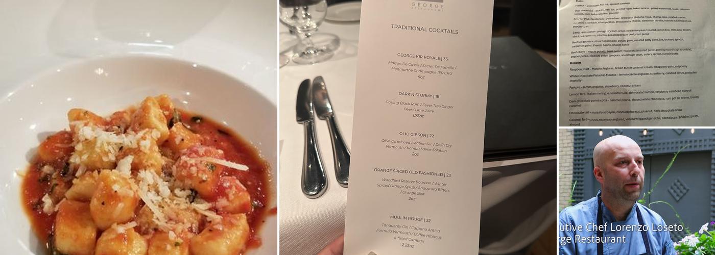 GEORGE Restaurant Menu