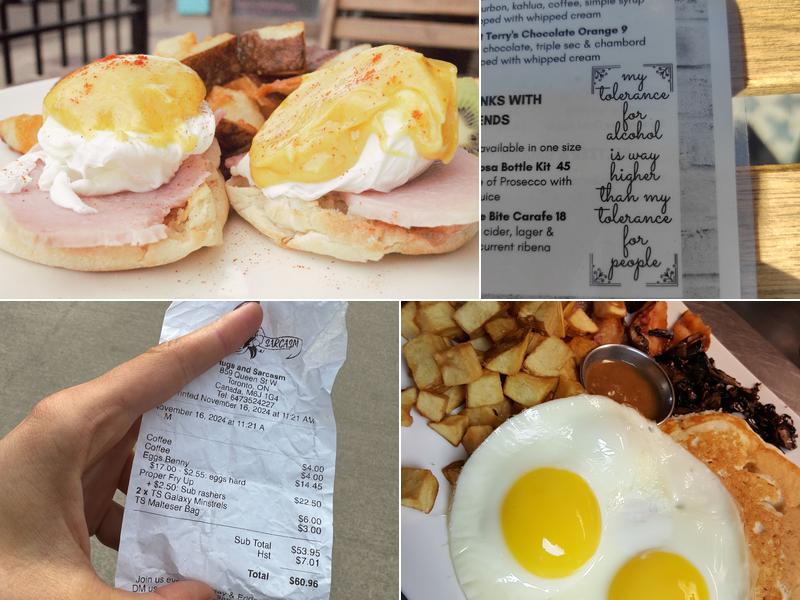 Hugs and Sarcasm Menu