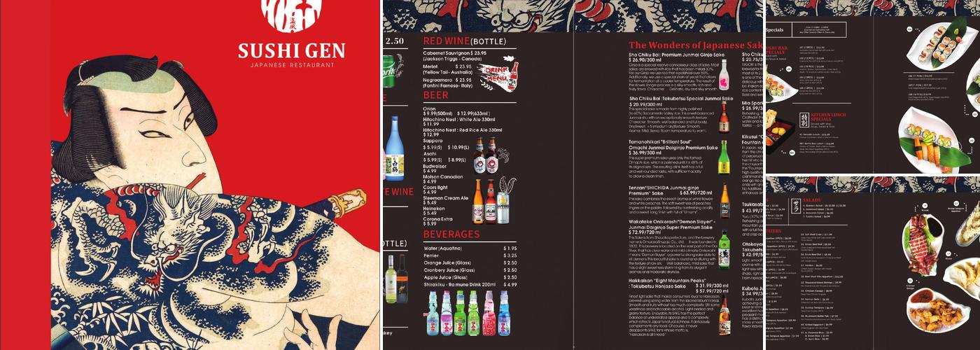 Sushi Gen Menu