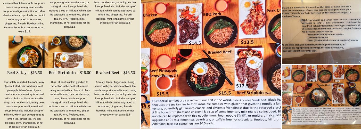 Crimson Teas Menu