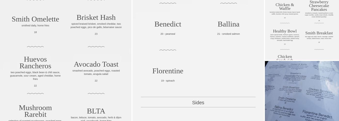 Smith Menu