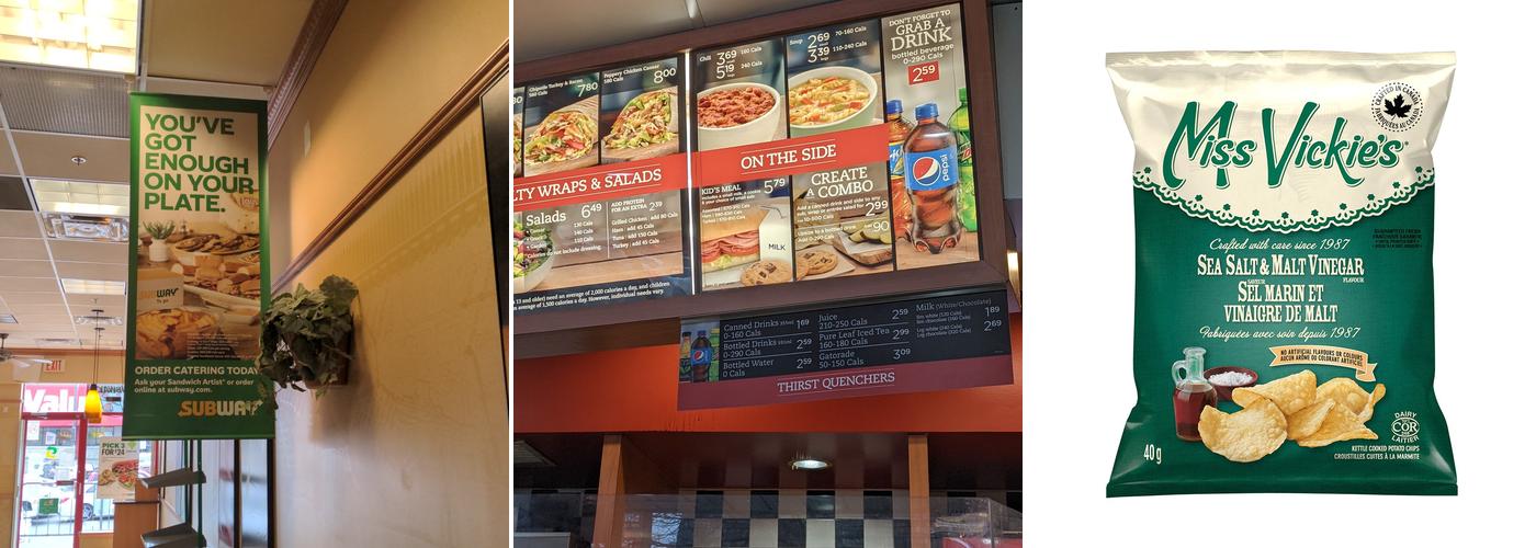 Subway Menu