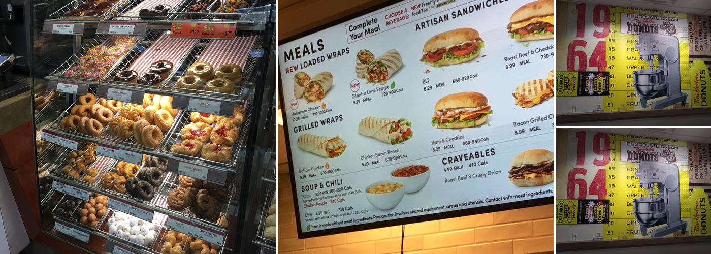 Tim Hortons Menu