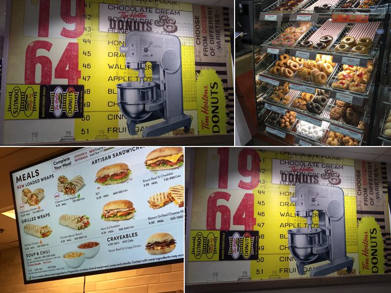 Tim Hortons Menu