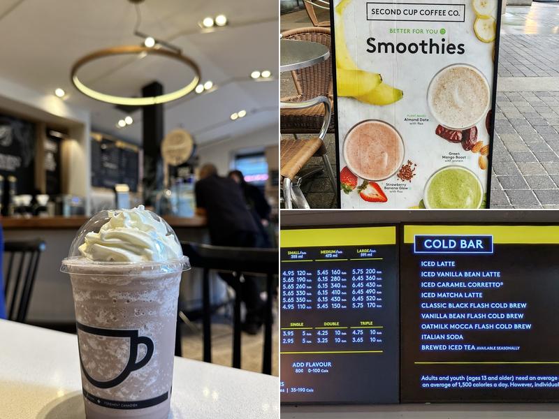 Second Cup Café Menu