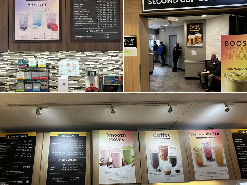 Second Cup Café Menu