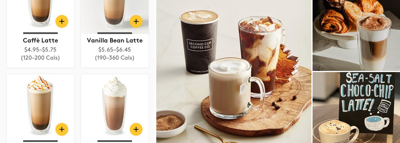 Second Cup Café Menu