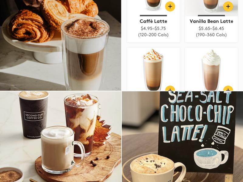 Second Cup Café Menu