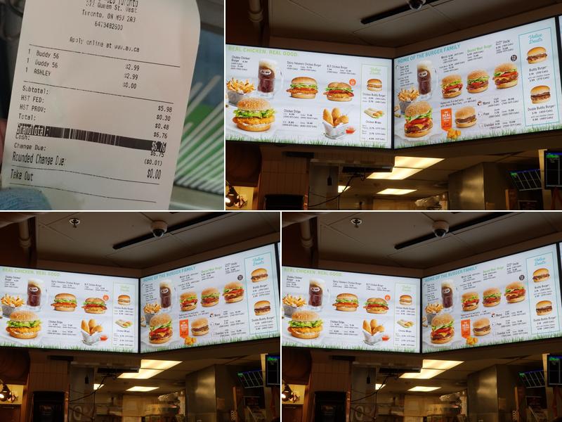 A&W Canada Menu