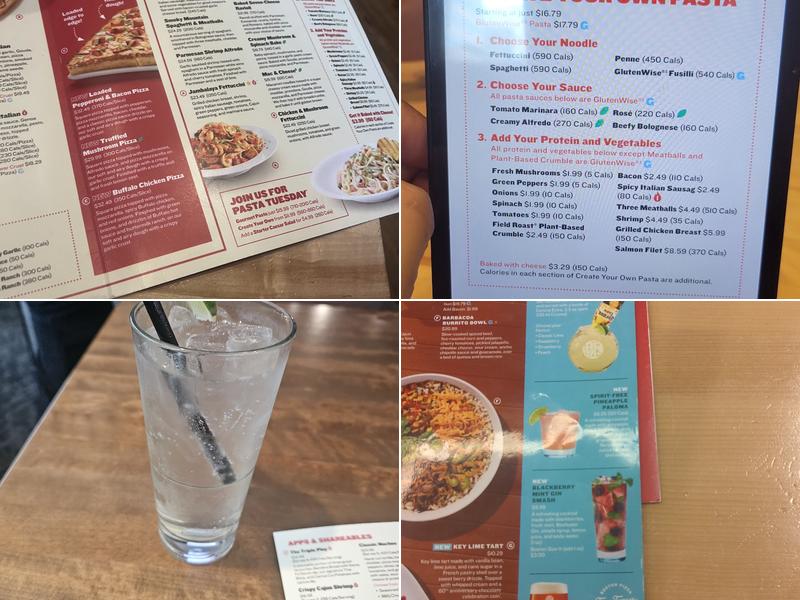 Boston Pizza Menu