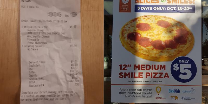 Pizza Pizza Menu