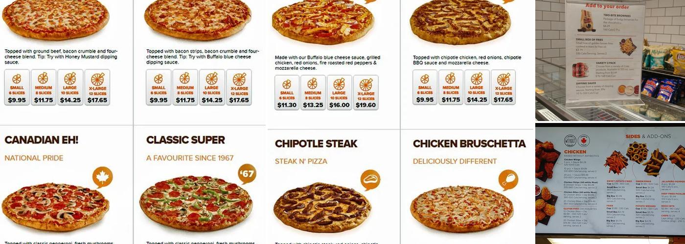 Pizza Pizza Menu