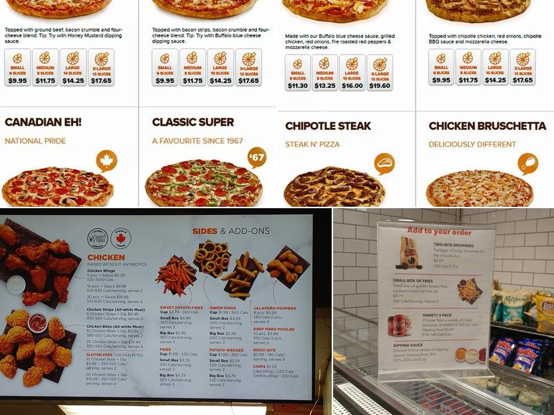 Pizza Pizza Menu