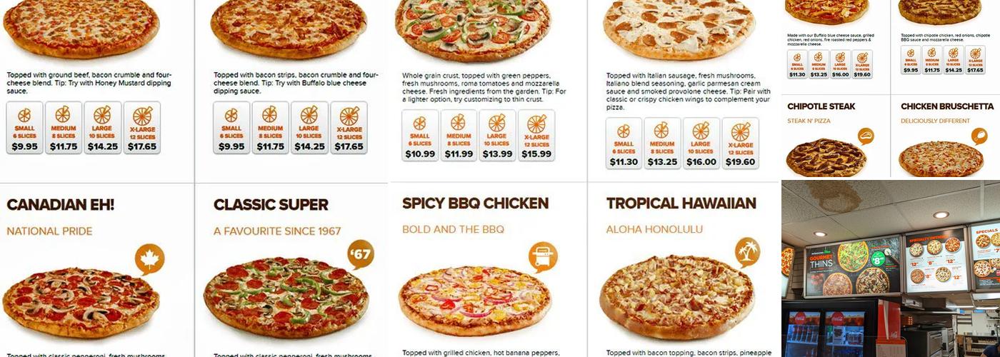 Pizza Pizza Menu