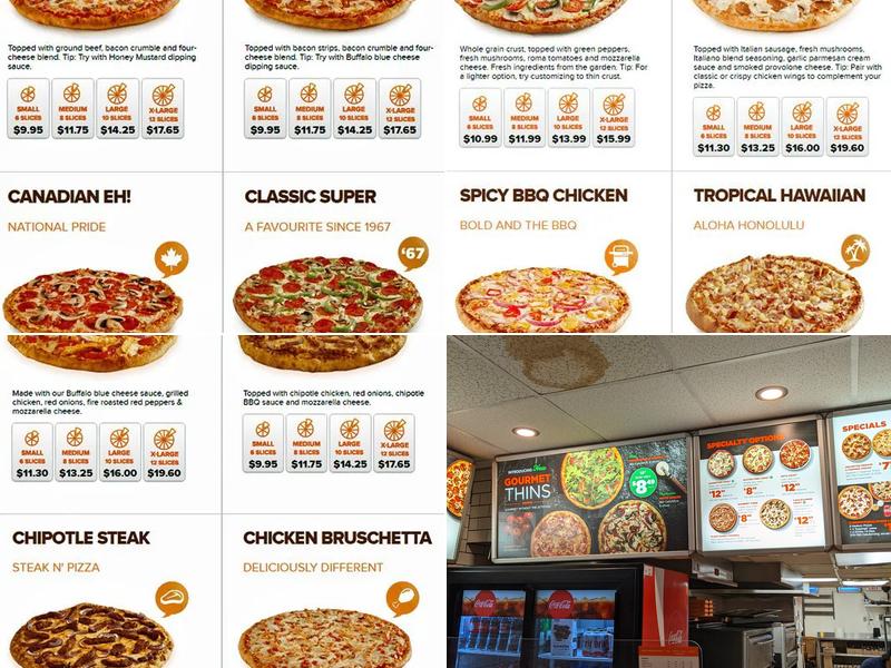 Pizza Pizza Menu