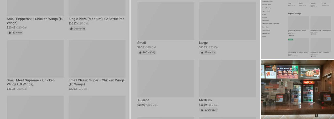 Pizza Pizza Menu