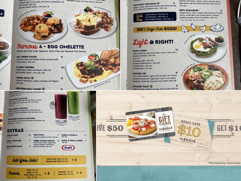 Eggsmart Menu