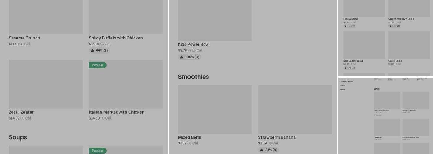 Freshii Menu
