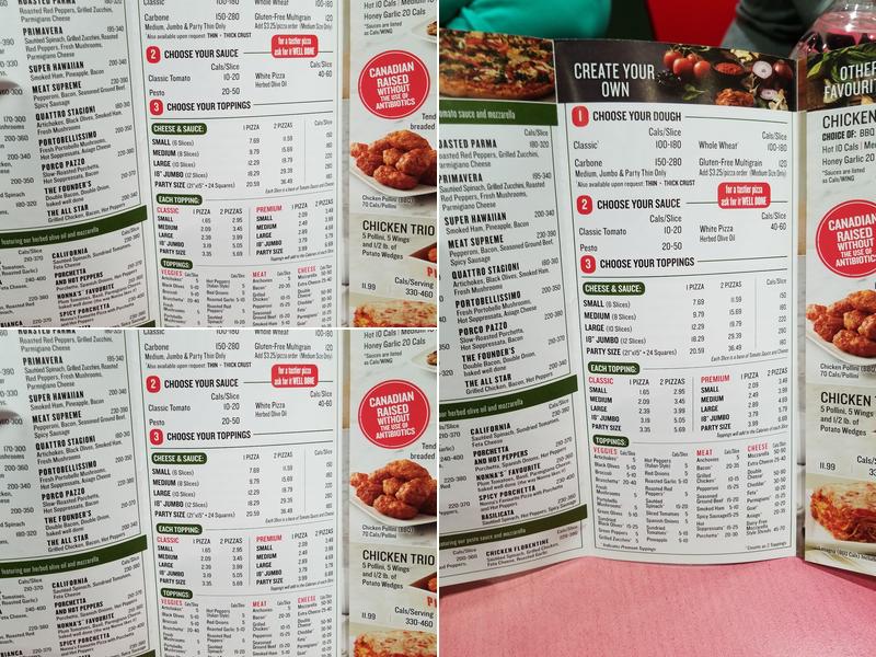 Pizza Nova Menu
