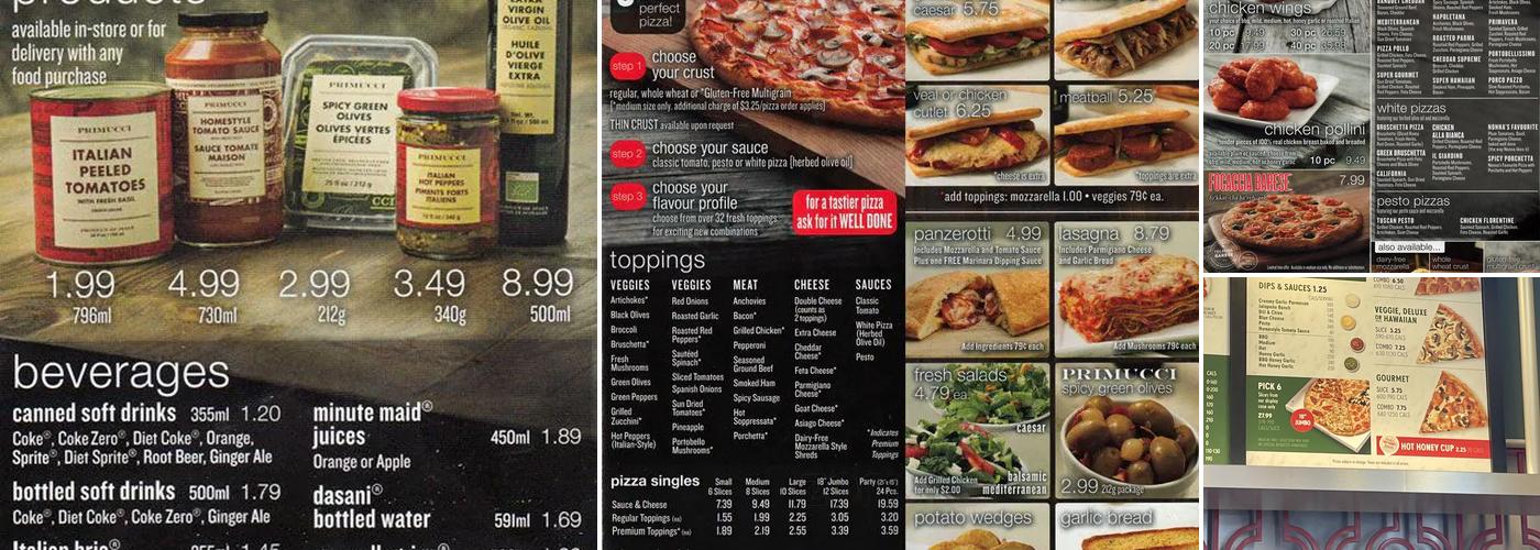 Pizza Nova Menu
