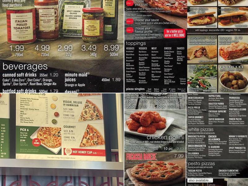 Pizza Nova Menu