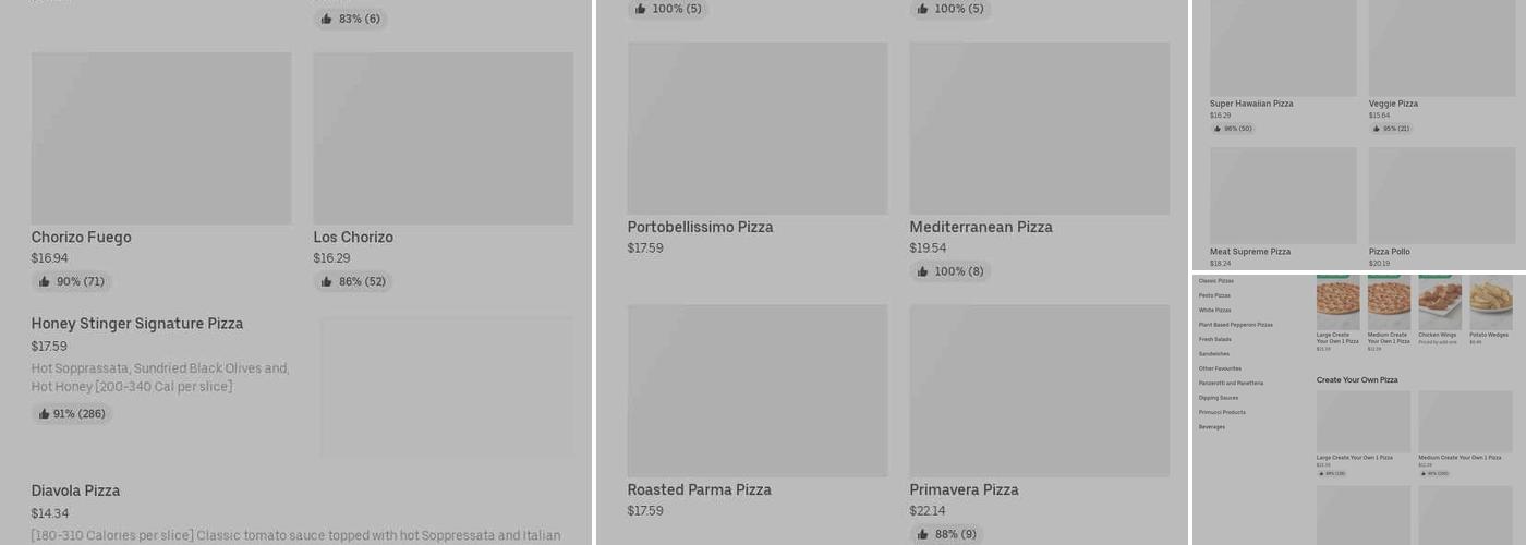Pizza Nova Menu