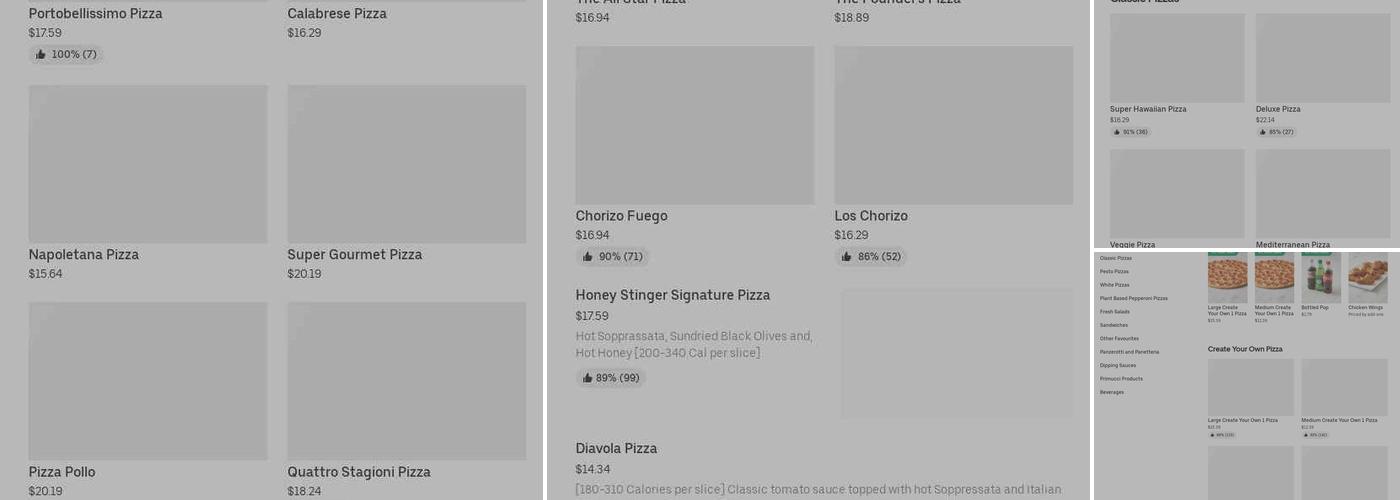Pizza Nova Menu