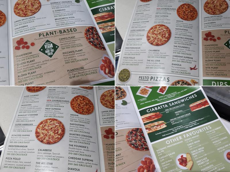 Pizza Nova Menu