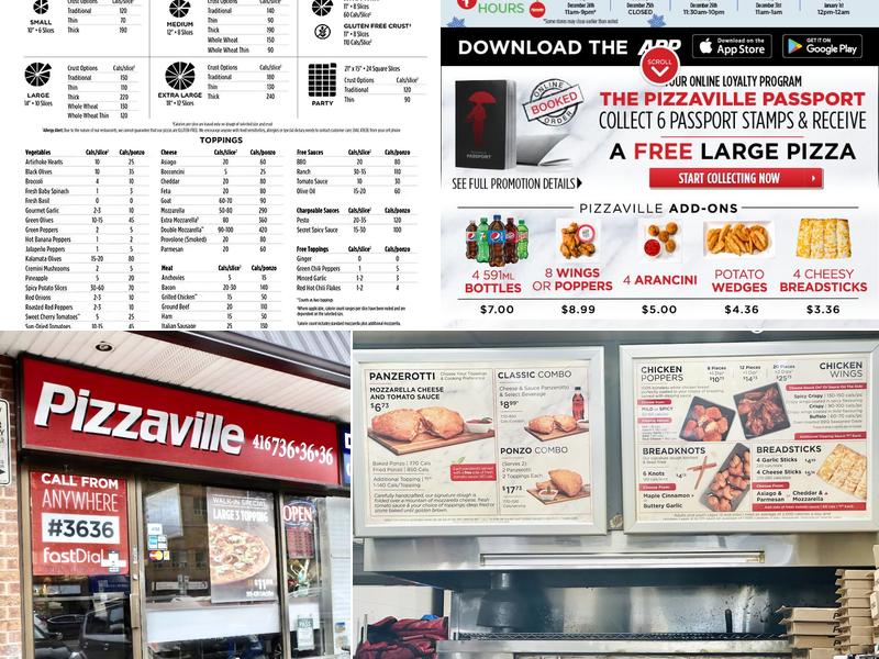 Pizzaville Menu