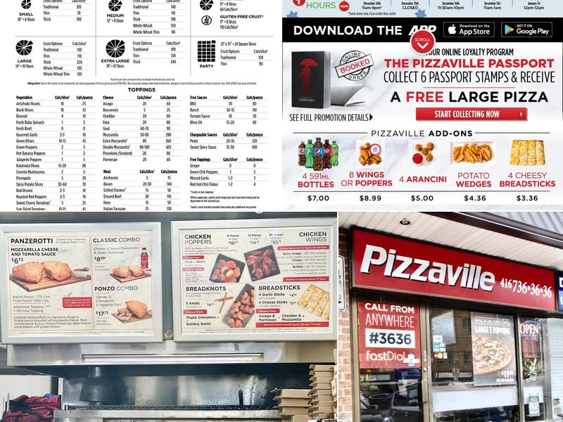 Pizzaville Menu