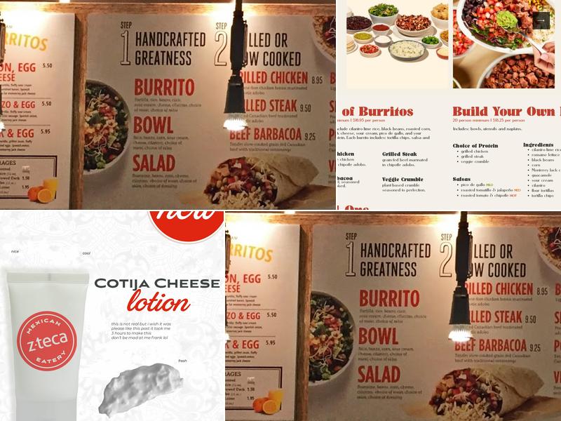 z-teca Mexican Eatery (Exchange Tower) Menu