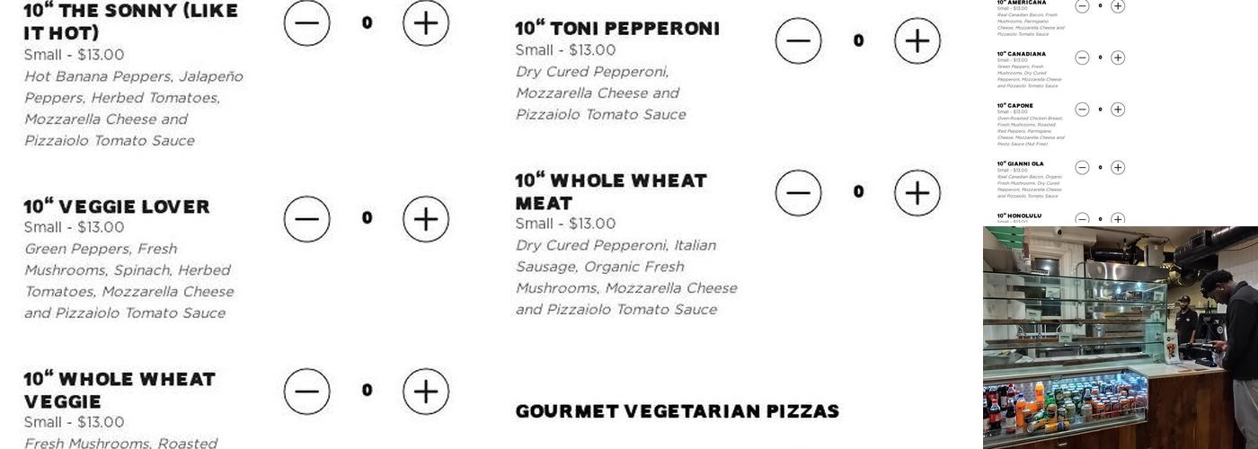 Pizzaiolo Menu