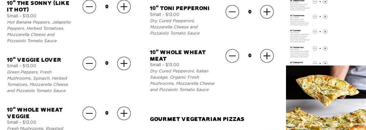 Pizzaiolo Menu