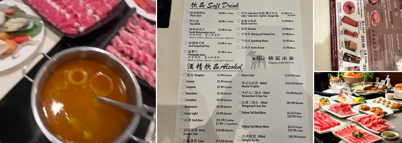 Happy Lamb Hot Pot, Toronto Menu